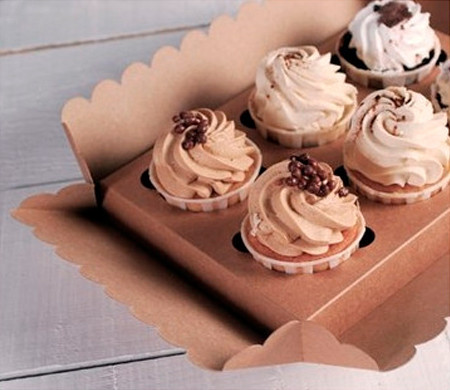 Boîte Décorée pour 6 Cupcakes