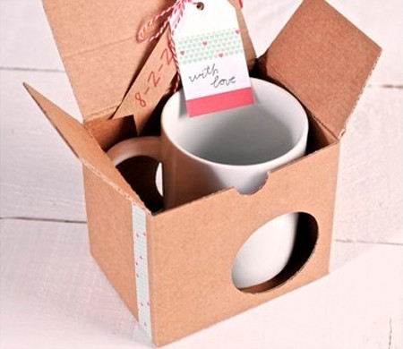 Caja para Tazas con Washi Tape Caja para Tazas con Washi Tape