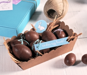 Barquilla de cartón para huevos de chocolate