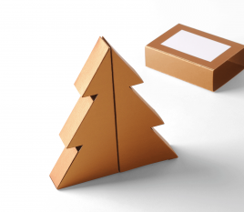 Christmas tree gift box