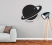 Decorative wall sticker with planet