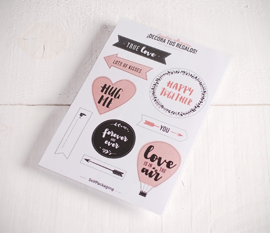 Decorative stickers "Love is in the air"