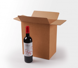 Caja para botellas de cava o vino