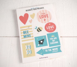Sticker kit with LOVE