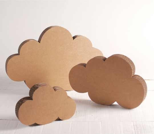 Cardboard clouds