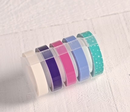 Dymo embossing tape rolls – Pastel colours