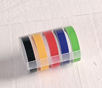 Embossing tape rolls – Bright colours
