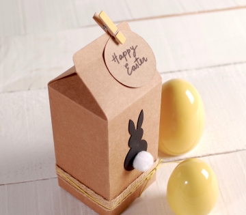Carton shaped box for Easter