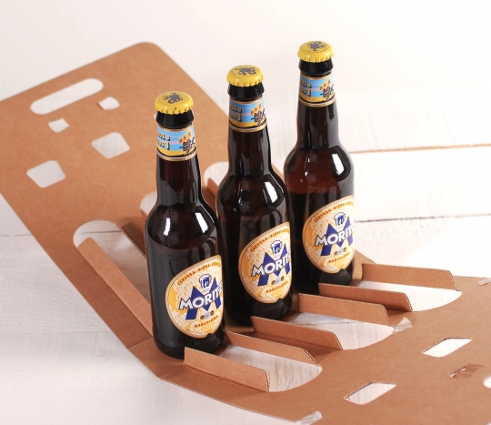 Caja decorada para 3 cervezas