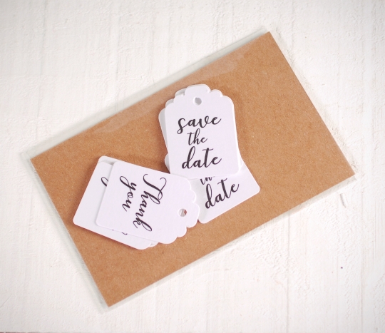 Tags for wedding details