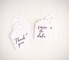 Labels for wedding favours 
