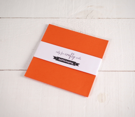 Sirio Orange coloured 16.5x 16.5cm Card