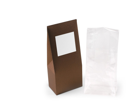 Caja con ventana para alimentación