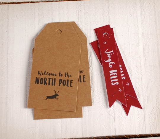Etichette natalizie Polo Nord