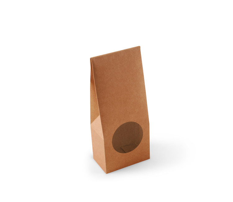 Caja con ventana para alimentación Caja con ventana para alimentación