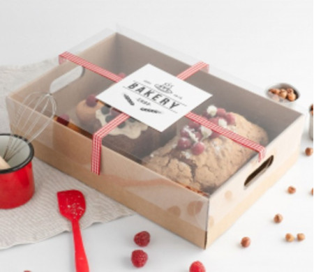 Karton-Tablett für Cupcakes, mit Griff