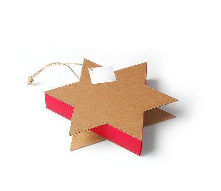 Caja Regalo en Forma de Estrella Ideal para Navidad