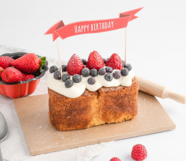 Topper para tartas: Happy Birthday