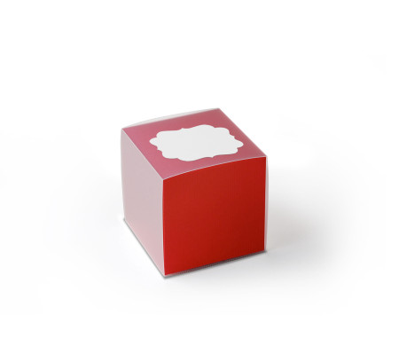 Caja de Cartón para Pequeños Regalos en Forma de Cubo
