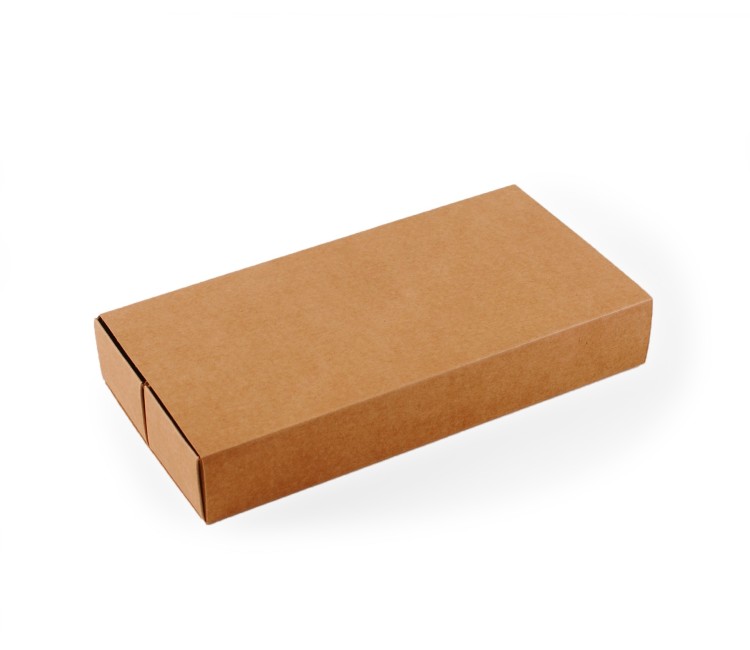 Long cardboard box for sushi with a sleeve. Long cardboard box for sushi with a sleeve.