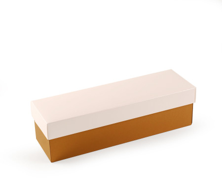 Caja individual de vino o cava forrada con tapa