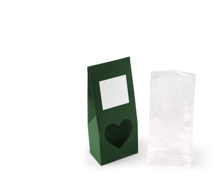 Caja con ventana para alimentación
