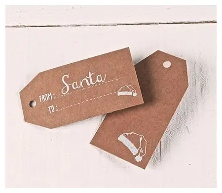 Etichette Regalo "From Santa" | SelfPackaging
