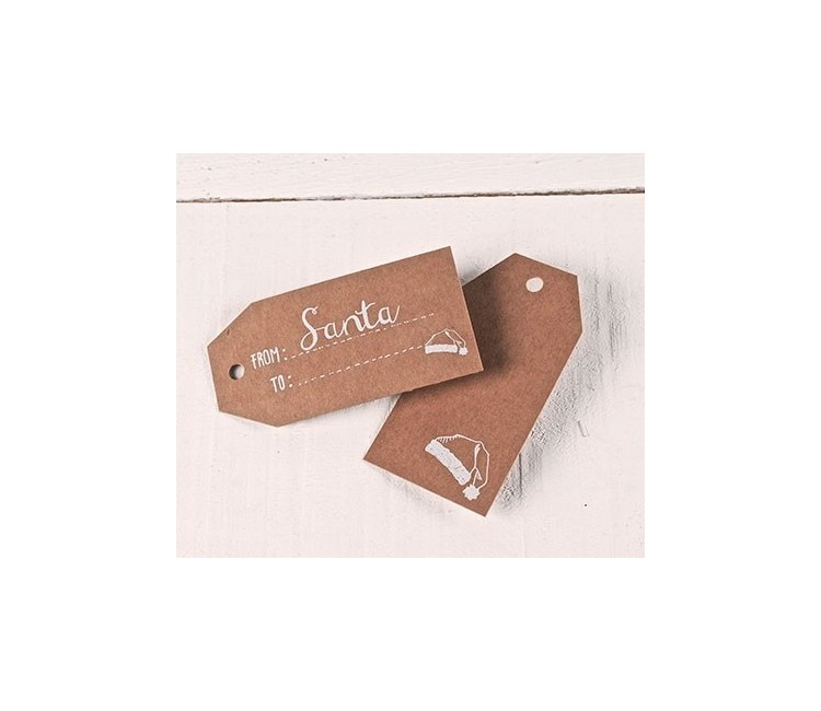 Gift labels with a message FROM Santa