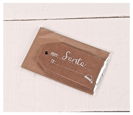 Etiquetas de Regalo Impresas From Santa