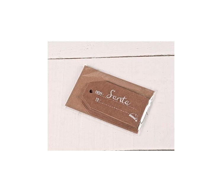 Gift labels with a message FROM Santa