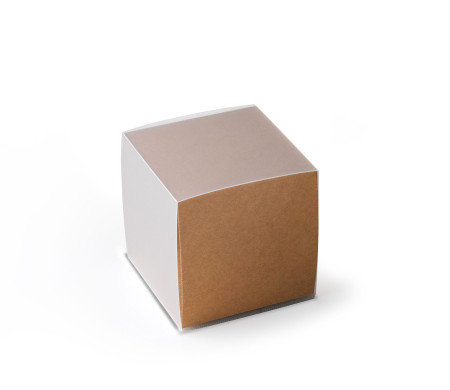 Caja de Cartón para Pequeños Regalos en Forma de Cubo