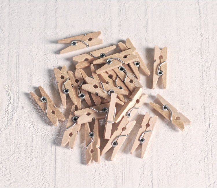 Pinzas de madera mini Pinzas de madera mini