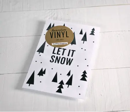 Adesivo Vinile Let it Snow | SelfPackaging