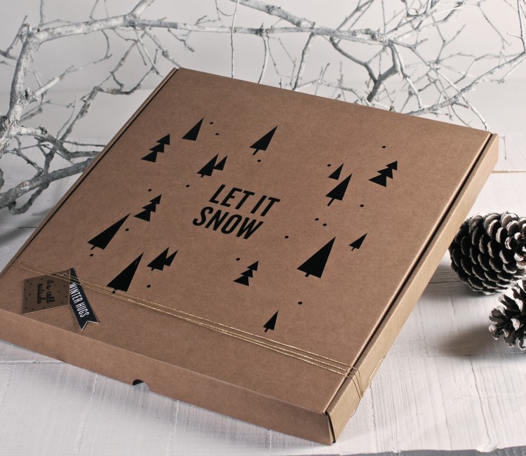 Autocollant décoratif "let it snow" | SelfPackaging