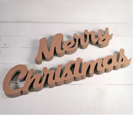 Letras de Cartón Merry Christmas