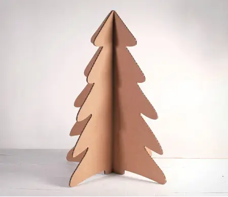 Arbre de noël en carton Personnalisé | SelfPackaging
