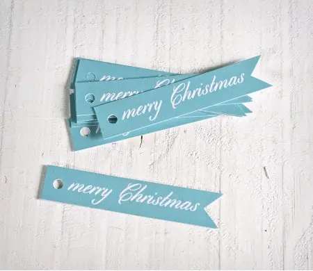 Kit de Etiquetas con Banderola Merry Christmas