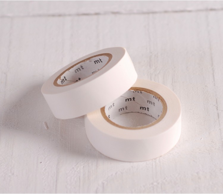Washi Tape in mattem Weiß Washi Tape in mattem Weiß