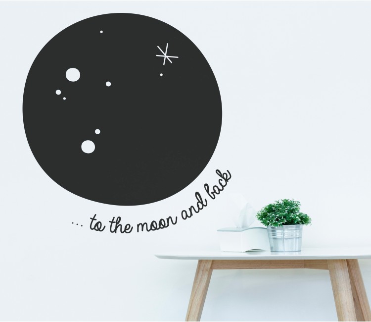 Adesivo Murale Luna | SelfPackaging