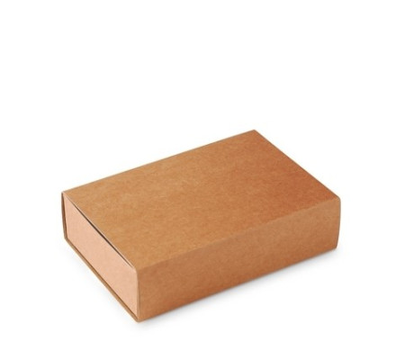 Caja tipo de cerillas, packaging de regalo. Color kraft.