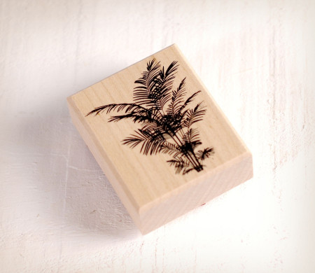 Large tropical leaf stamp