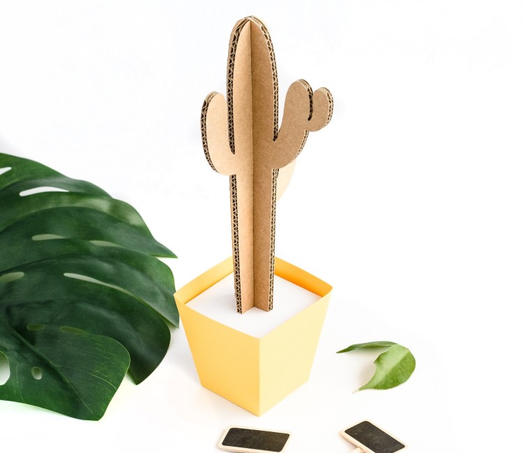 Cactus en Carton en Plusieurs Couleurs Cactus en Carton en Plusieurs Couleurs