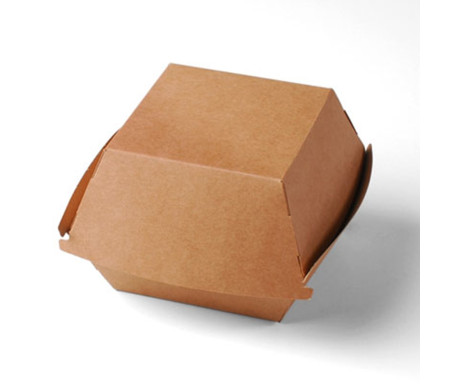 Caja de cartón cuadrada para hamburguesas. El clásico que nunca falla.