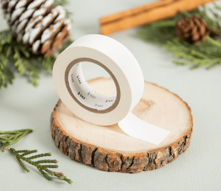 Washi Tape en Color Blanco Mate Washi Tape en Color Blanco Mate