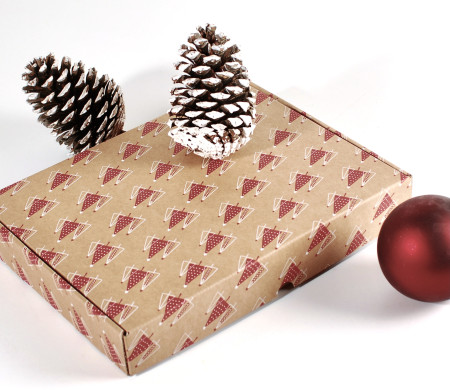 Caja de envío postal especial Navidad