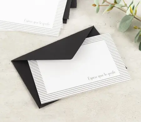 Pack de 5 Sobres con Tarjetas (Agradecimiento) | Selfpackaging