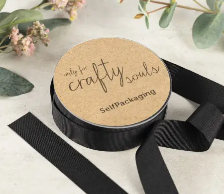 E Cd Wide Black Grosgrain Ribbon | SelfPackaging