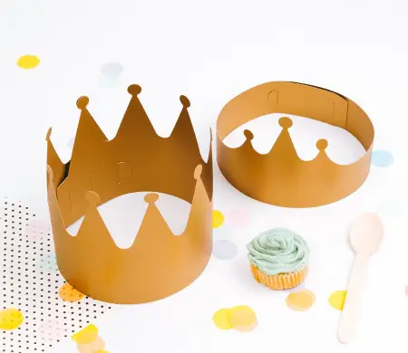 Corona de Cartón para Rey (Fiestas, Cumpleaños) | Selfpackaging