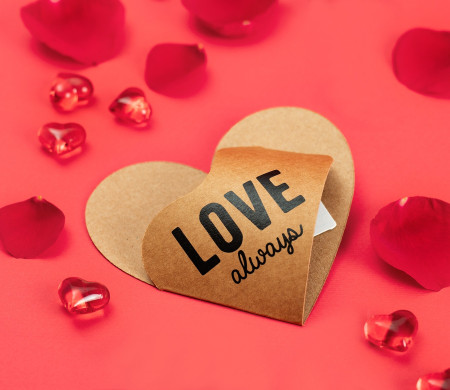 Heart-Shaped Box for Cards or Vouchers