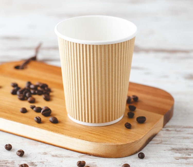 Bicchiere in cartone kraft da 8 OZ